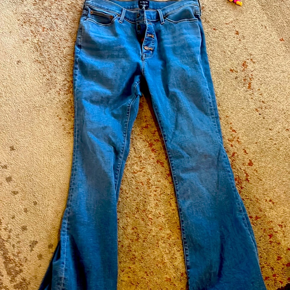 J. crew full length flare leg jeans never worn size 29